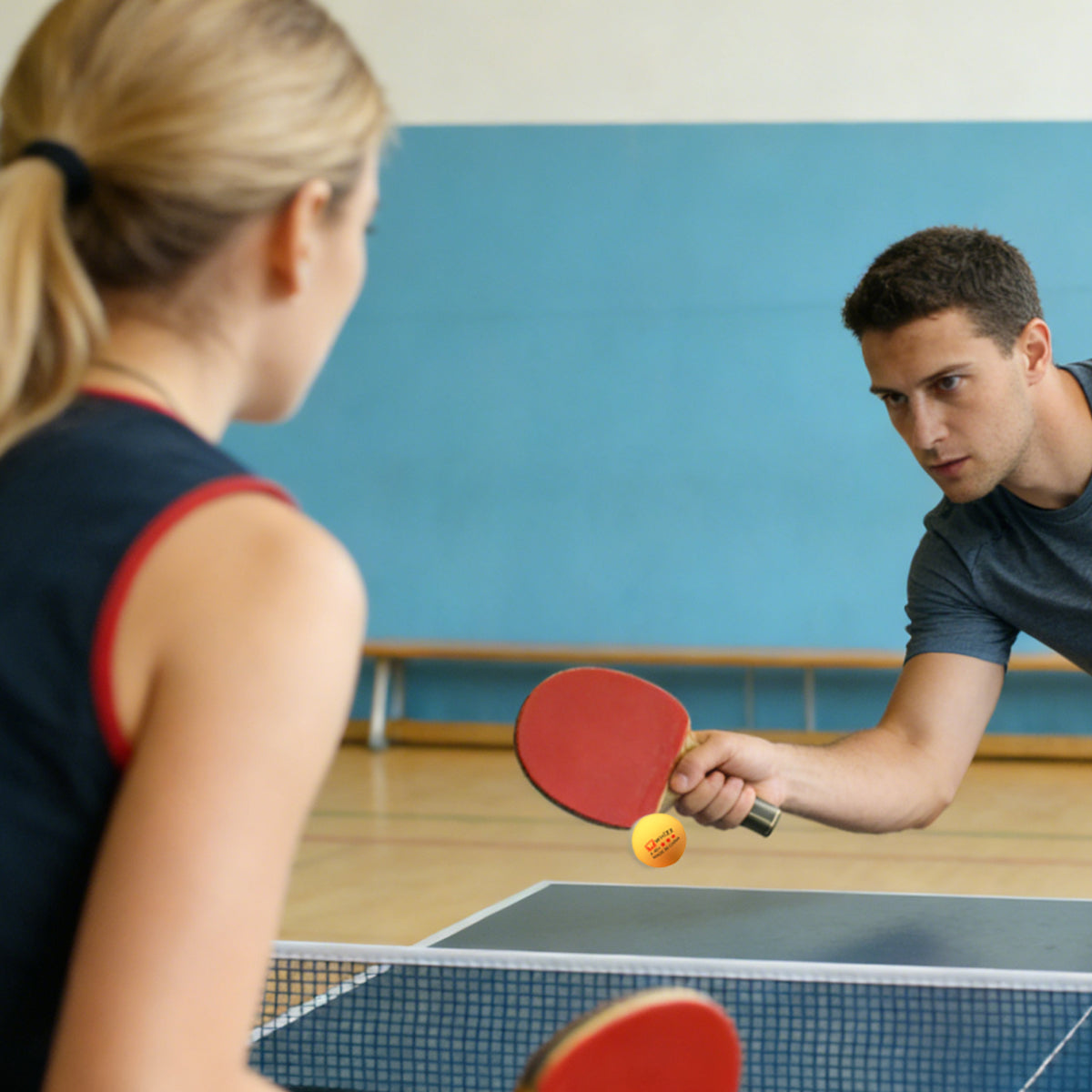 100pcs 2-Star 40mm Seamless ABS Table Tennis