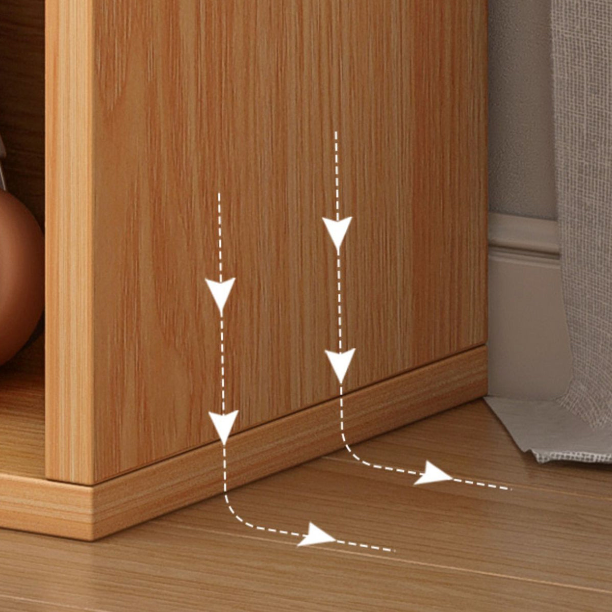 Open Shelf Bookcase with Spacious Compartments