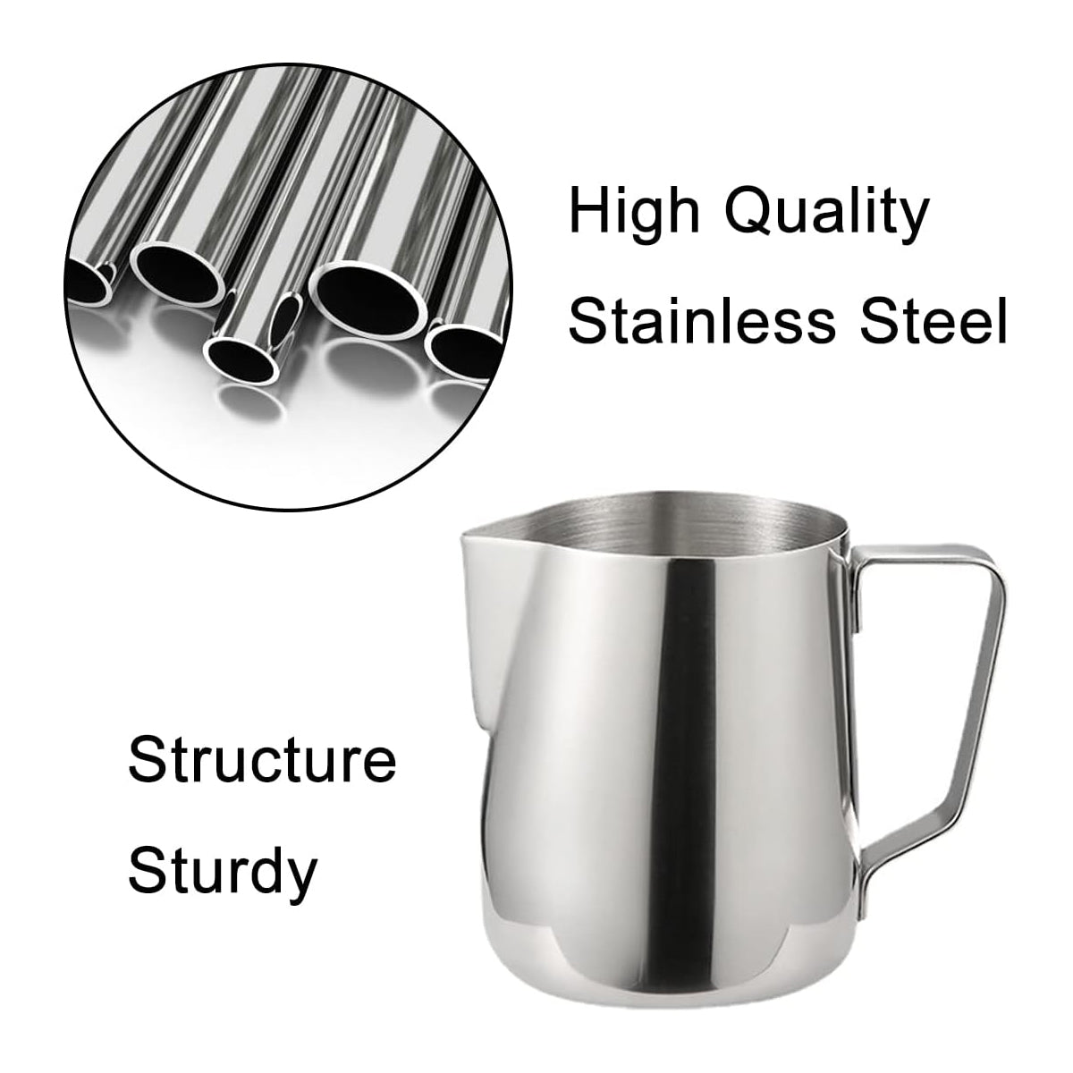 Stainless Steel Milk Frothing Pitcher Latte Art