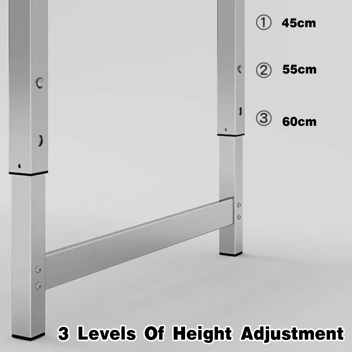 Folding Aluminium Picnic Table Set with 2 Stools