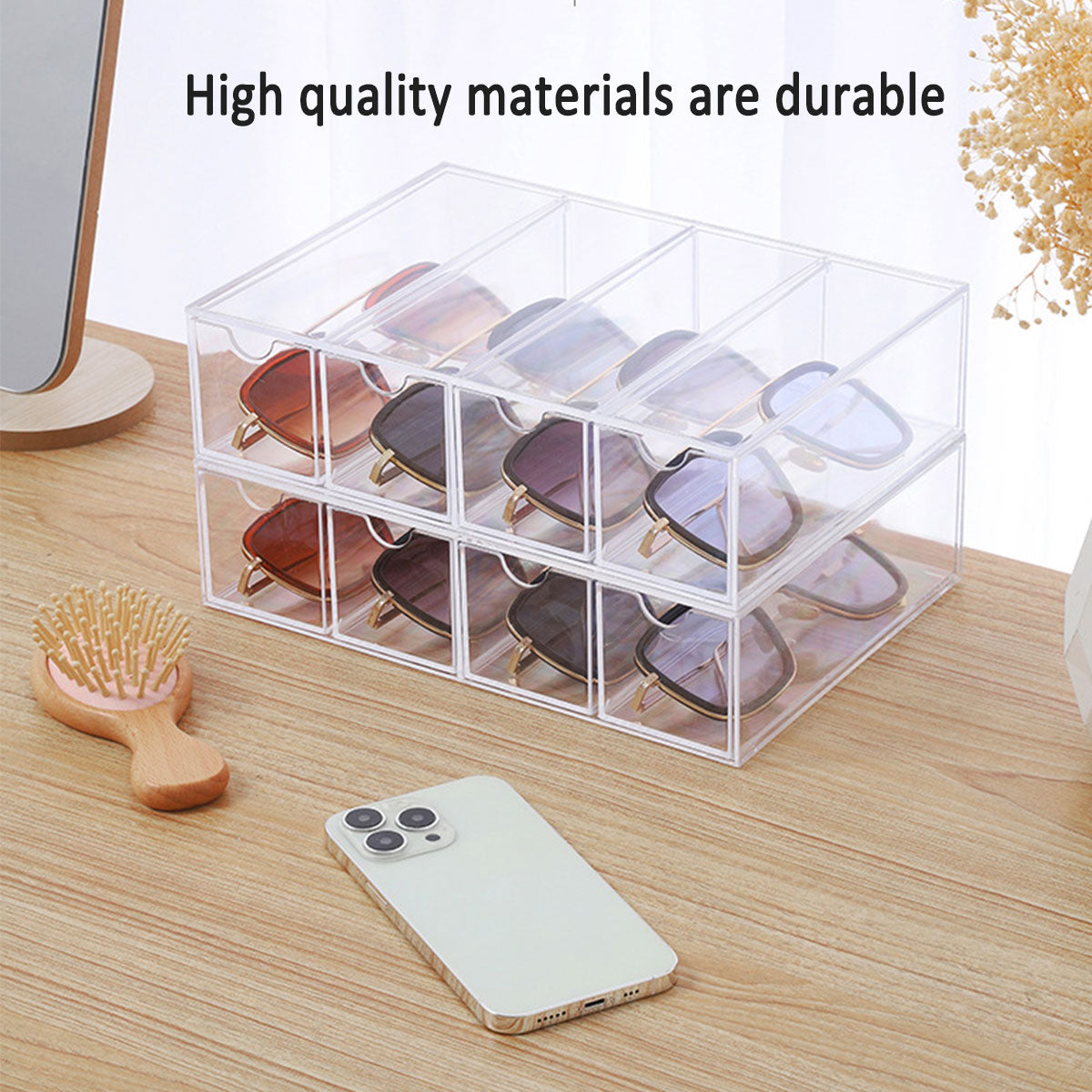 Stackable Acrylic Sunglasses Display Storage Box