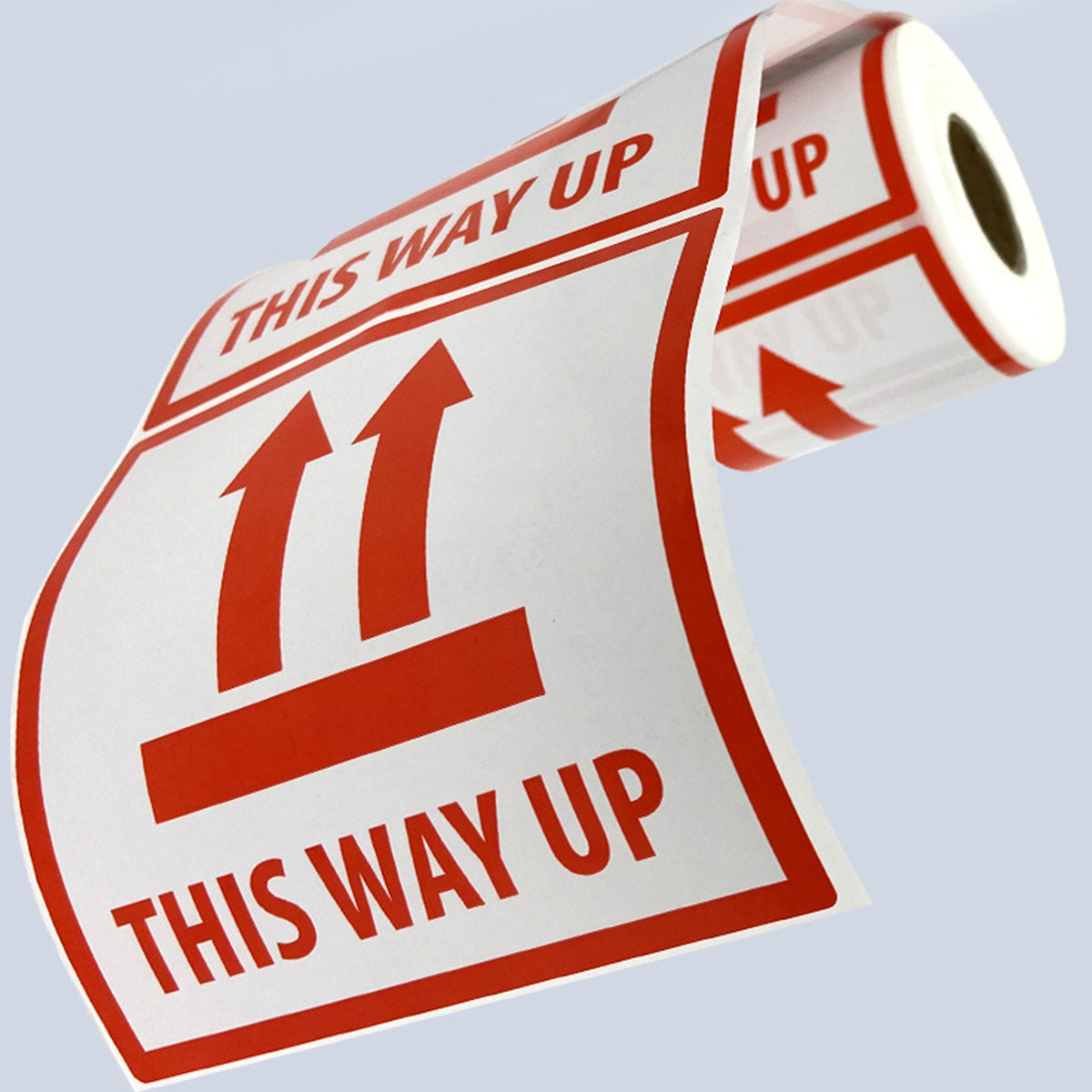 300pcs 12x12cm This Way Up Warning Sticker Roll