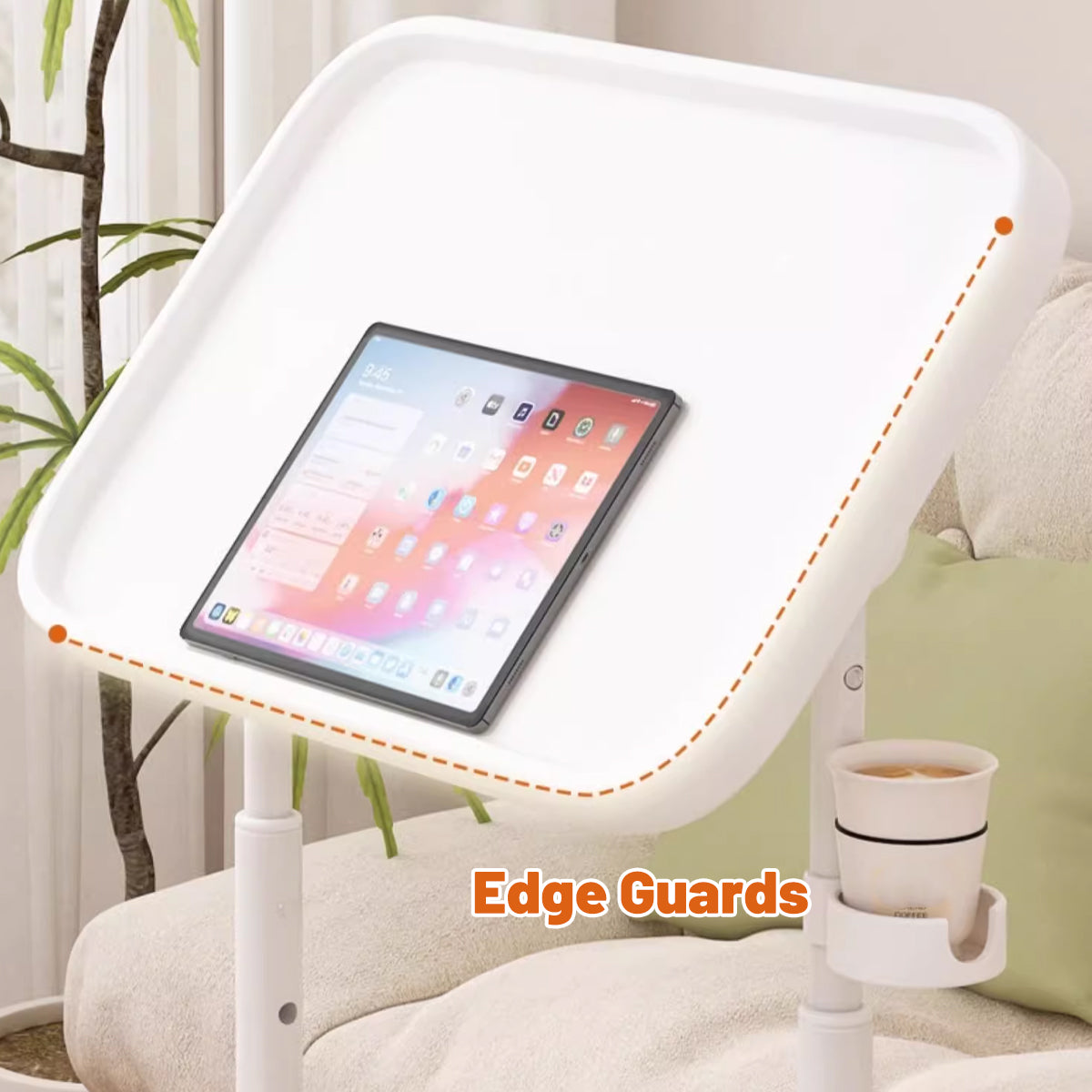 Adjustable Folding Table with Mobile Design and Tilt Desktop