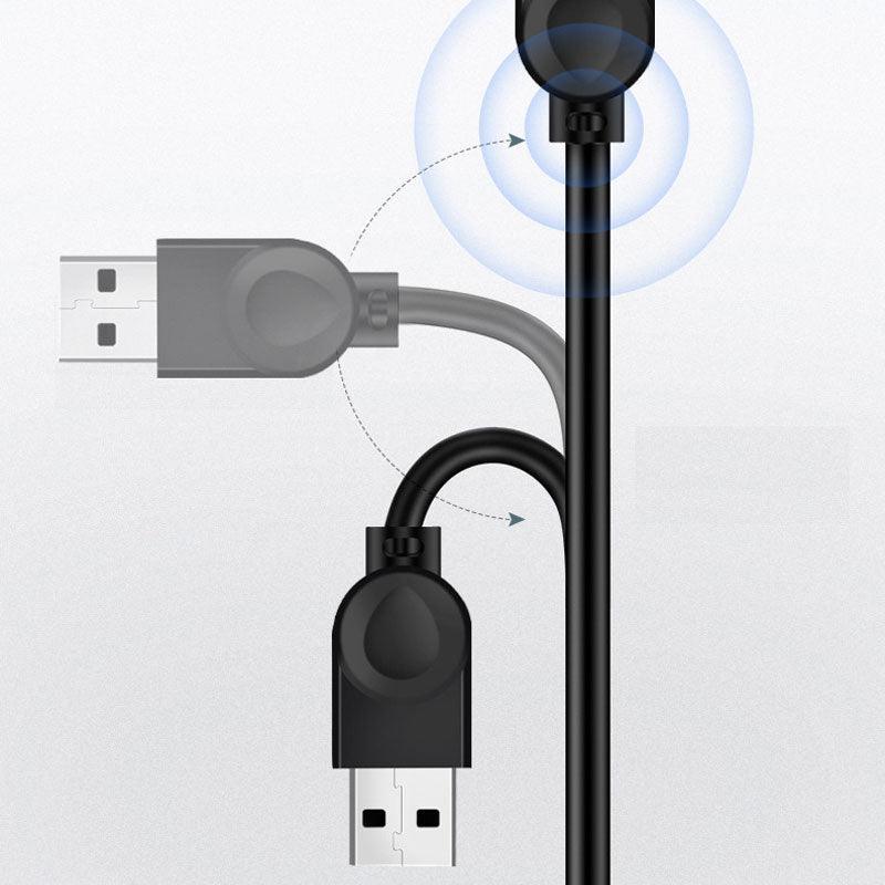 USB Extension Cable 2.0 A Male to Female Long Data Cord Black