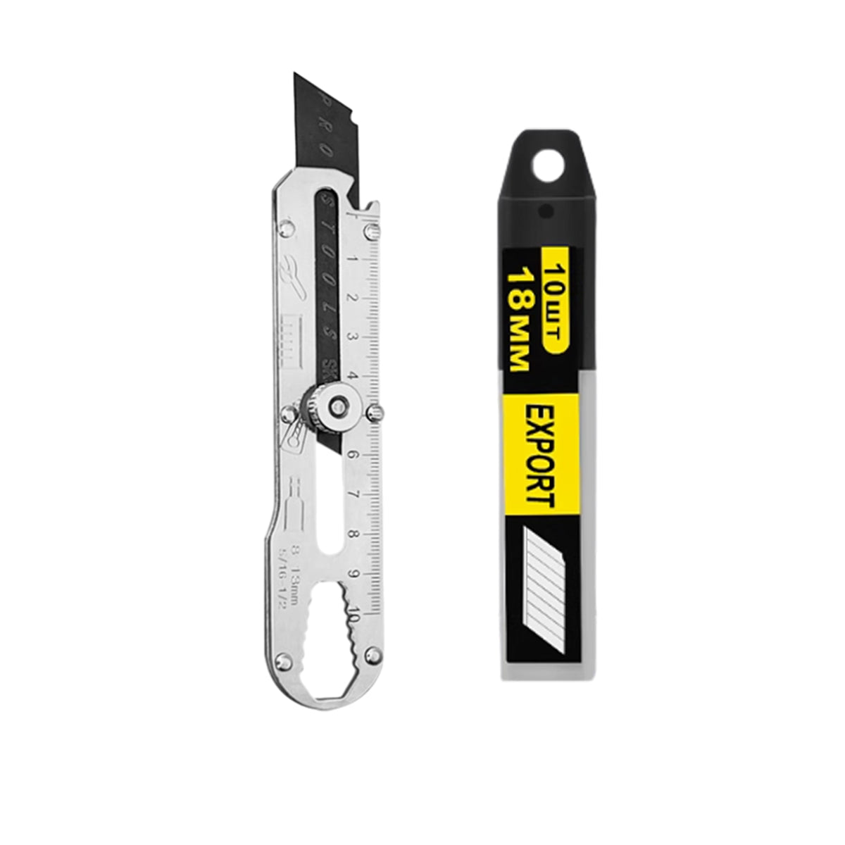 Multifunctional Stainless Steel Utility Knife Adjustable Blade Tool