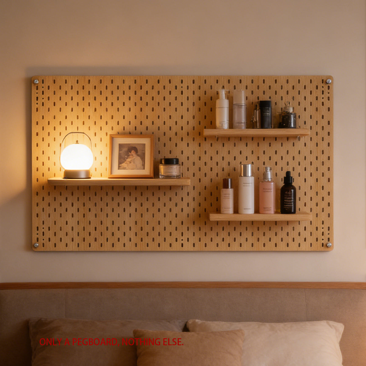 Acrylic Pegboard Wall Organiser 100x60cm