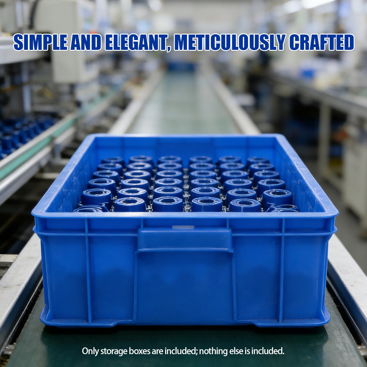 2 Pcs Plastic Storage Boxes with Side Handles