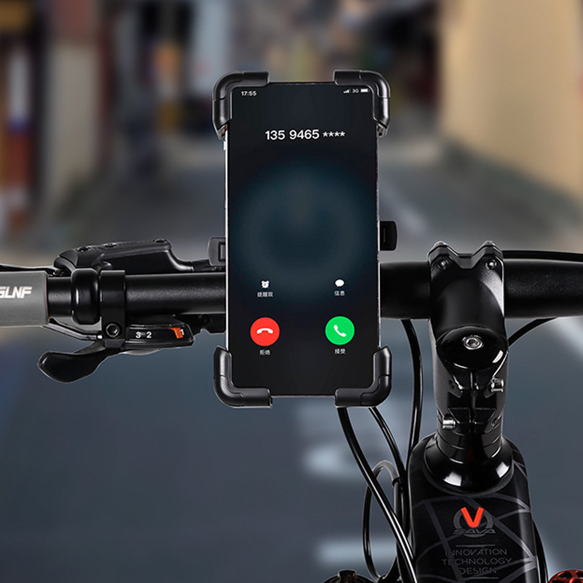 360 Degree Phone Holder with Handlebar Mount for Bike