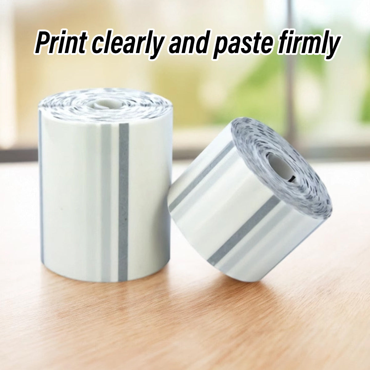 1 Roll Transparent Label Printer Paper Waterproof Name Stickers