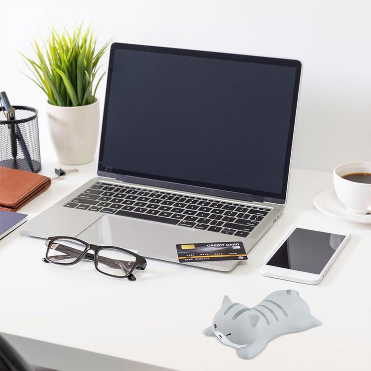 3 Pcs Mouse Wrist Rest Pads Memory Foam Cute Cat Pig Rabbit