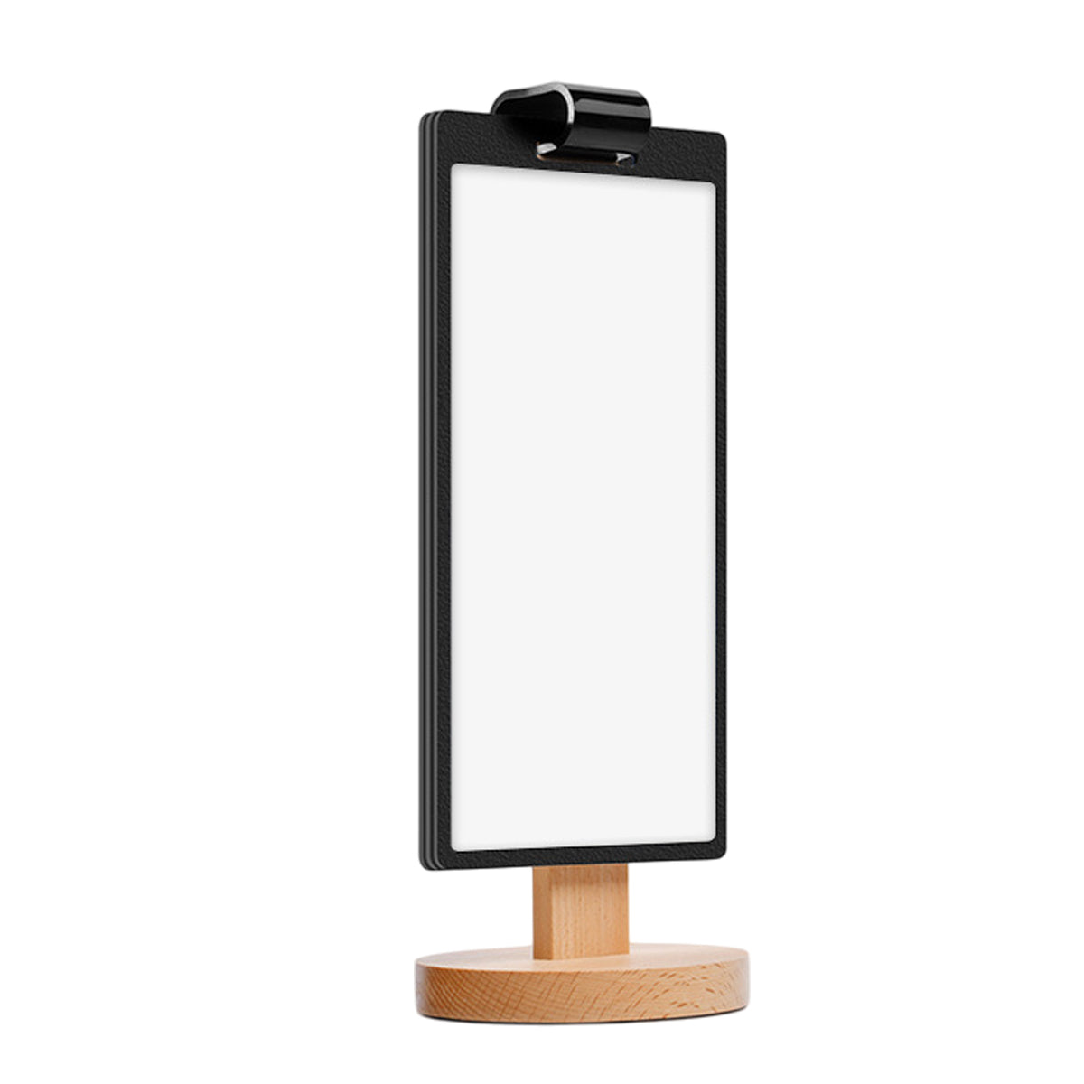 Wooden Tabletop Menu Holder Stand with Lock