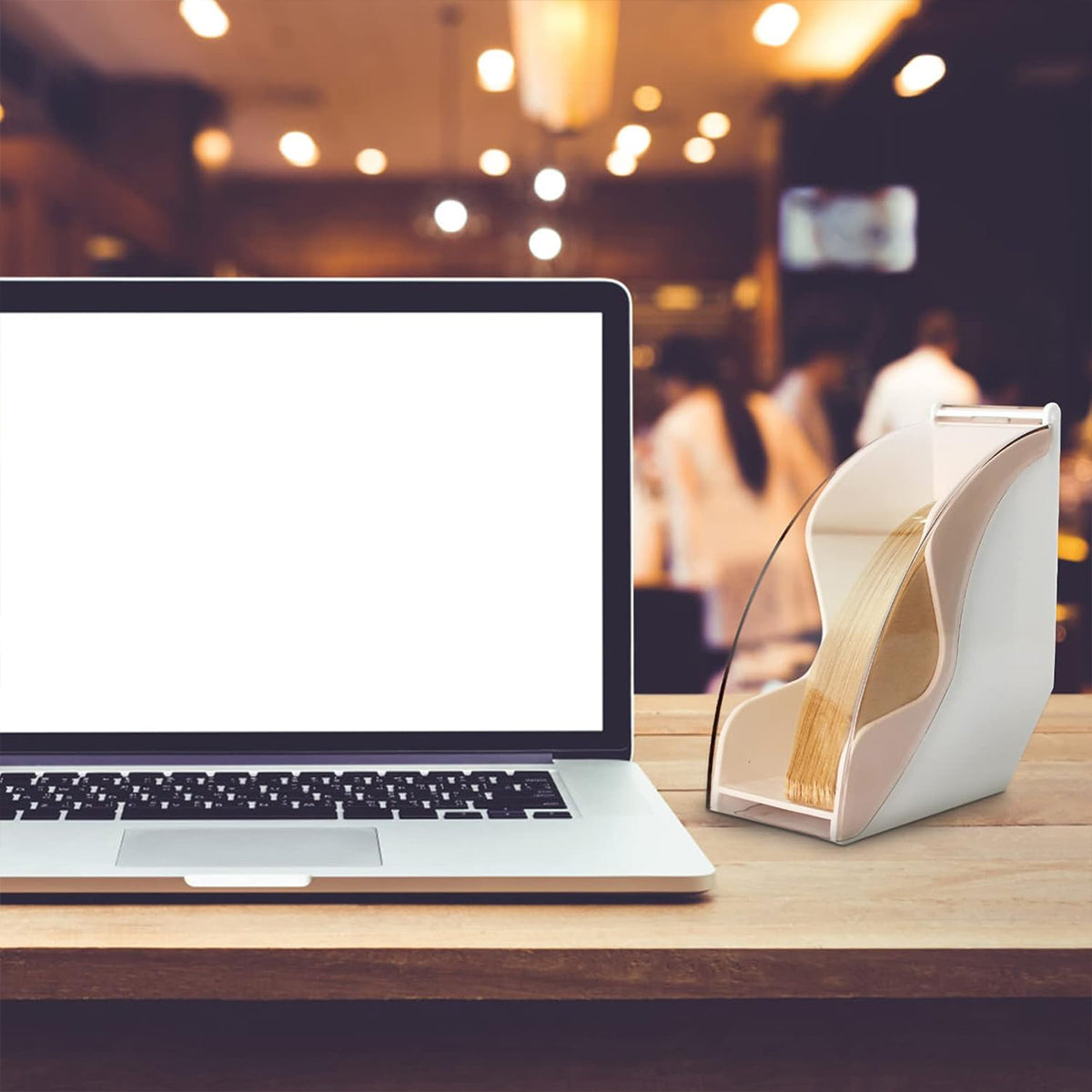 Fan Shaped Coffee Filter Storage Box Dustproof Acrylic