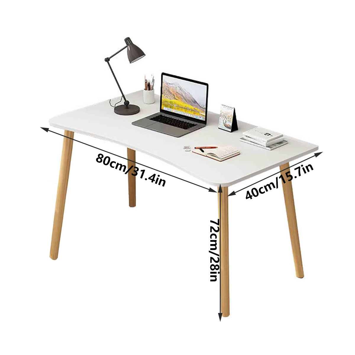 Rectangular Desktop Computer Desk for Home and Office