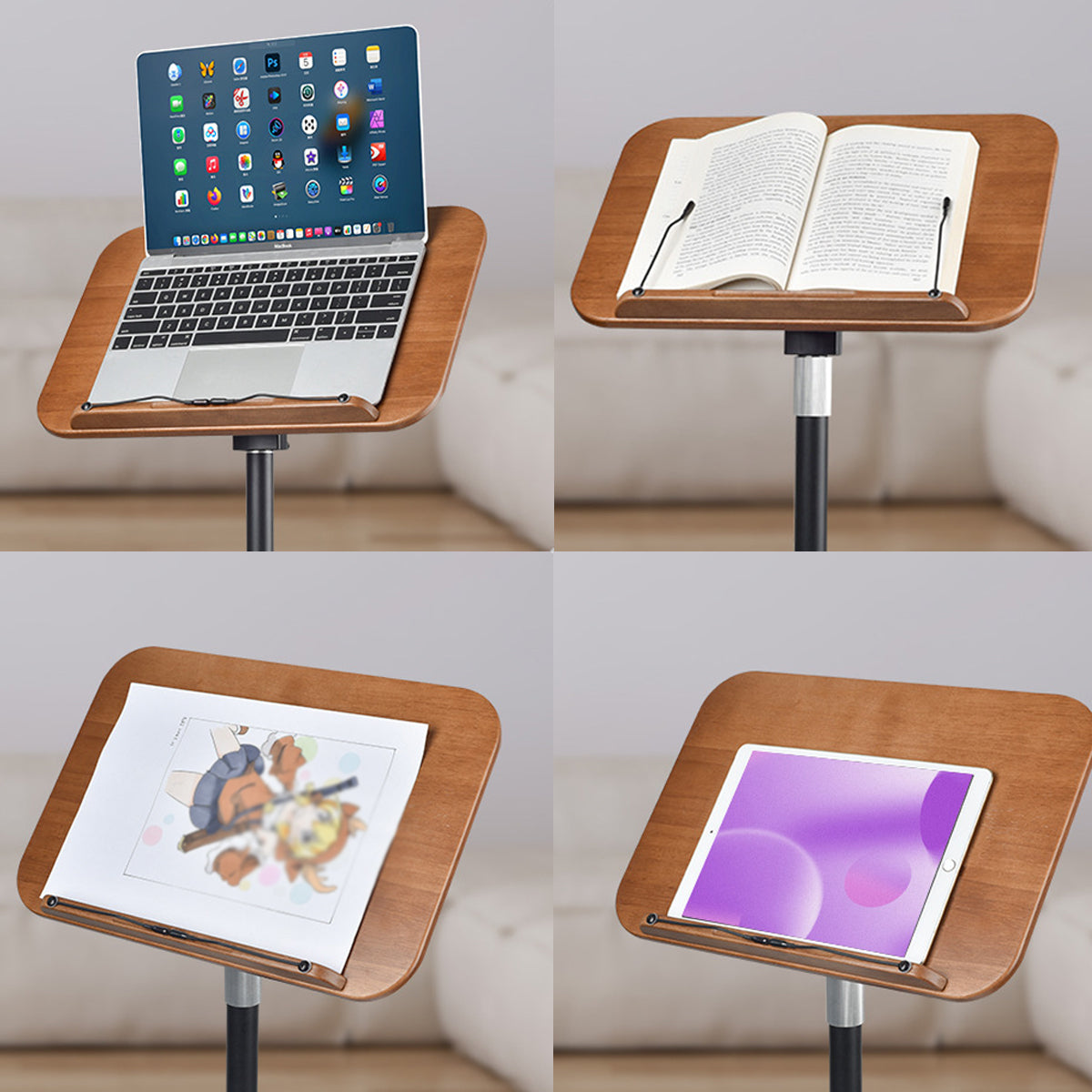 Floor Standing Reading Stand Adjustable Height and Angle