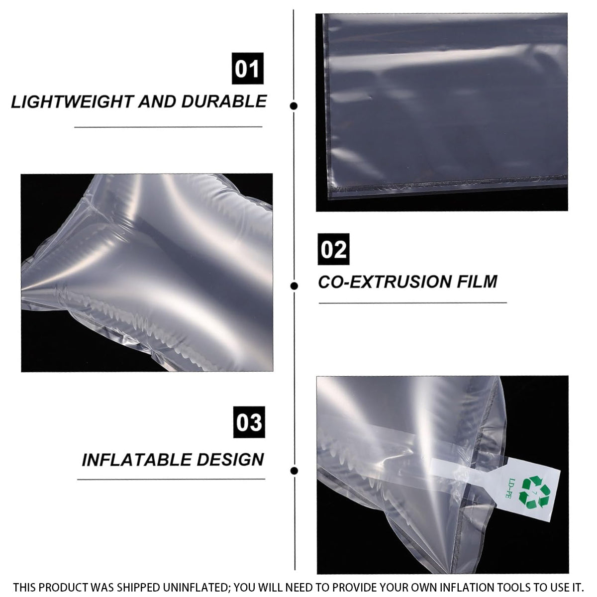 100pcs Inflatable Cushion Packaging Bags
