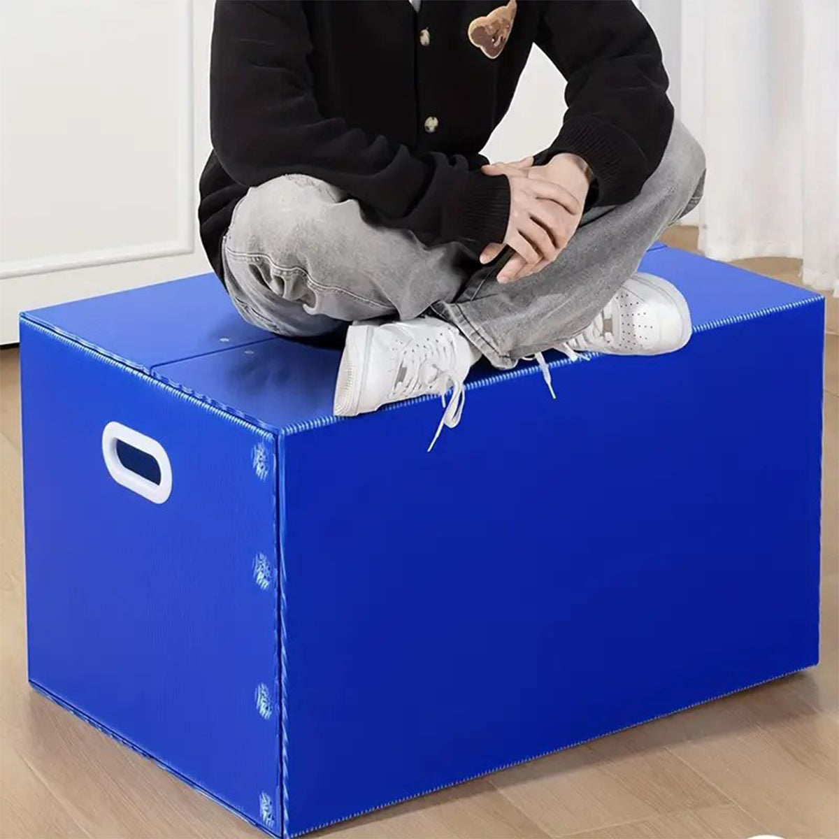 Foldable Waterproof Plastic Storage Box for Moving
