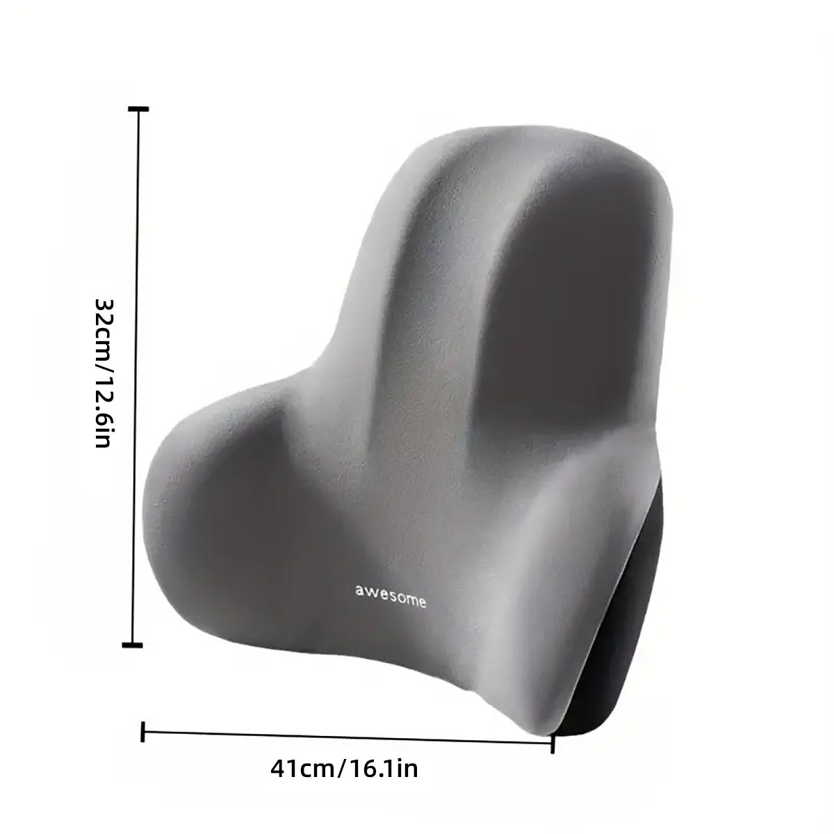 Lumbar Support Cushion Memory Foam Back Pillow for Office Chair