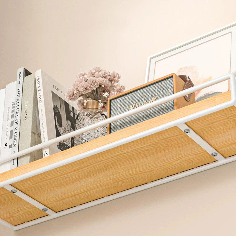 Wall Mounted Iron Storage Rack with Hooks and Tissue Holder