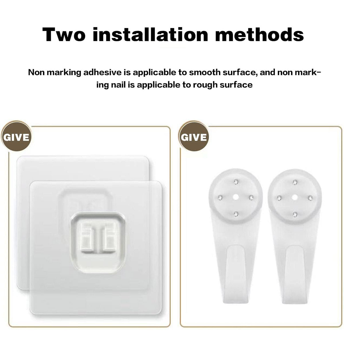 Wall Mounted Iron Storage Rack with Hooks and Tissue Holder