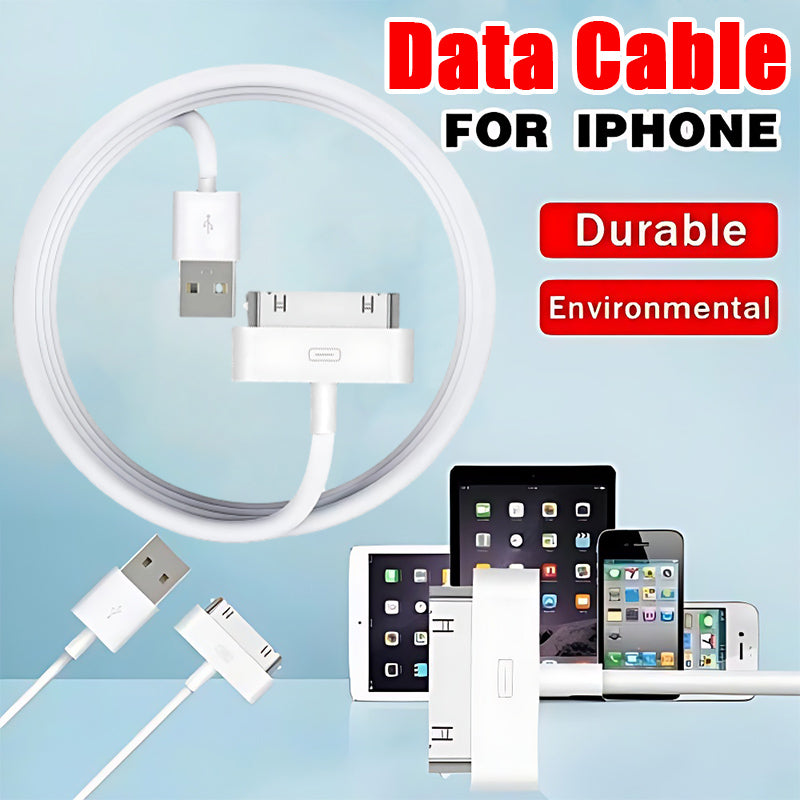 1 Meter USB Data Charger Cable for iPhone 4 4S iPod iPad White