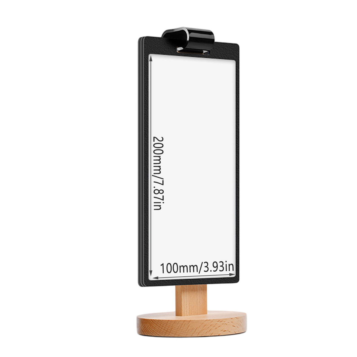 Wooden Tabletop Menu Holder Stand with Lock
