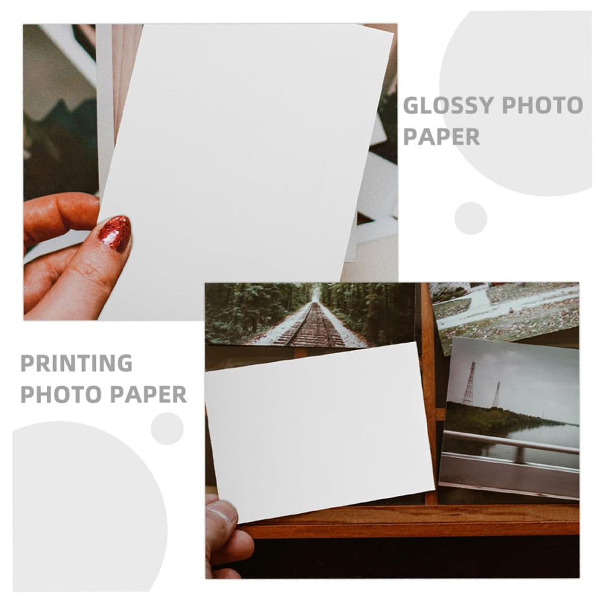 20-100 Sheets A4 Photo Paper Waterproof High Gloss