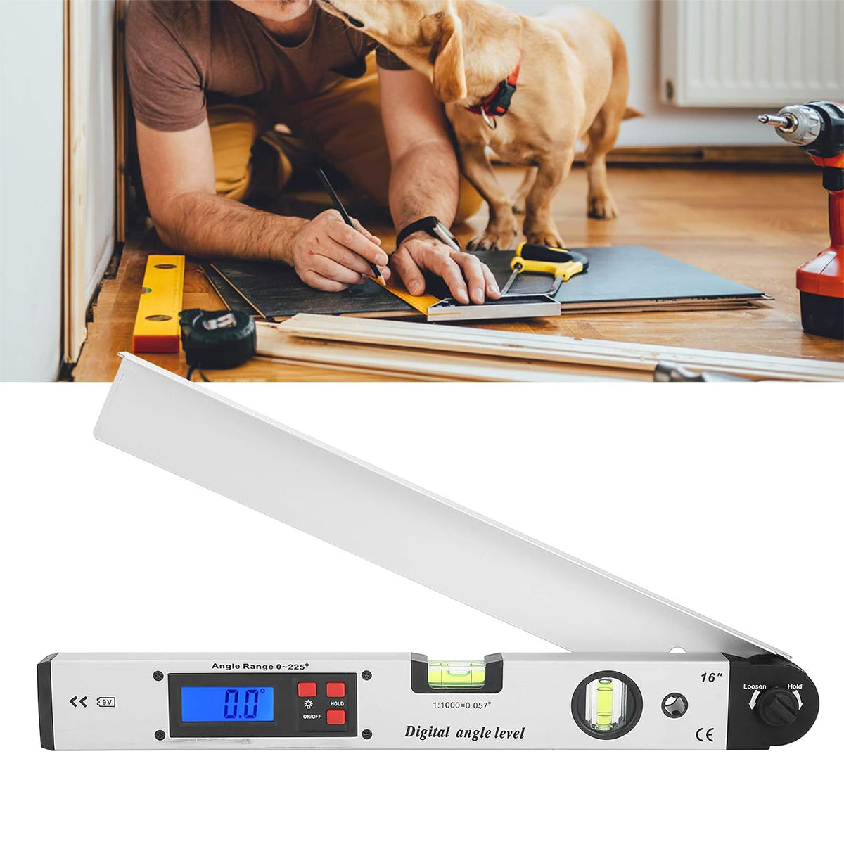 Aluminum Alloy Digital Angle Ruler Level Precision Tool