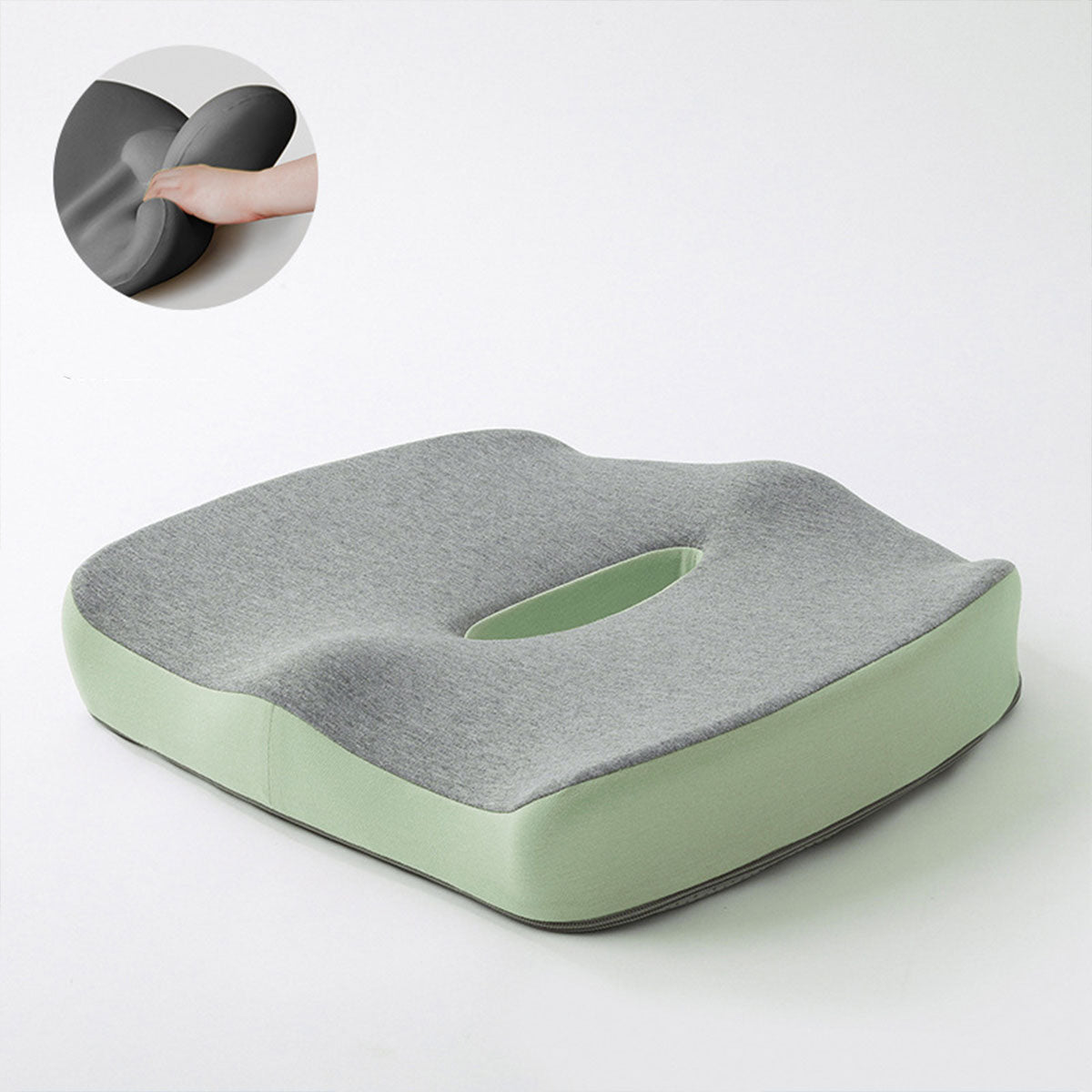 Orthopedic Coccyx Memory Foam Seat Cushion with Cover