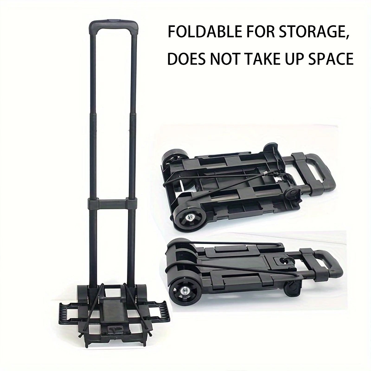 Foldable Shopping Trolley with Telescopic Handle