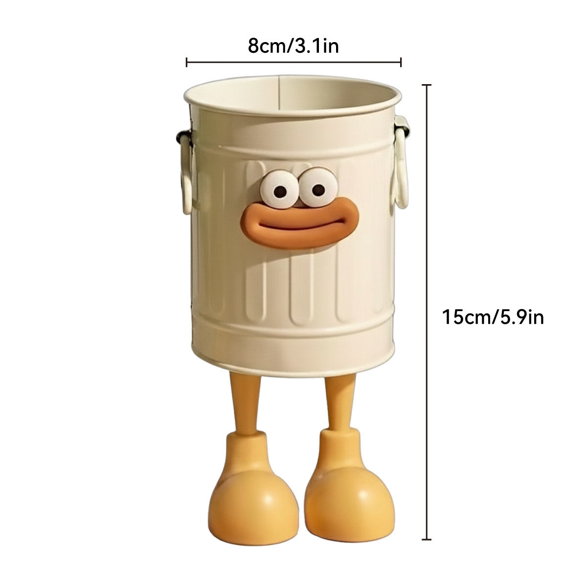 Cartoon Metal Pen Holder with Side Handles