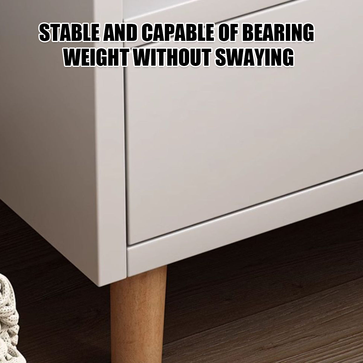 Minimalist Bedside Table Cabinet with Drawers