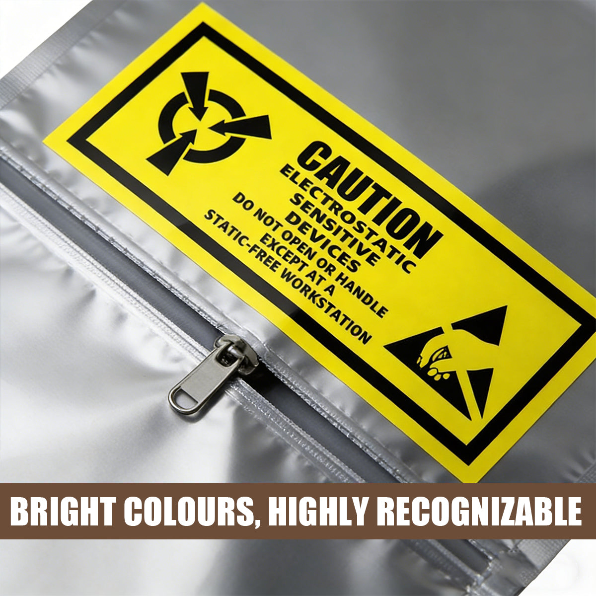 Anti-Static Warning Sticker Labels for Electronics