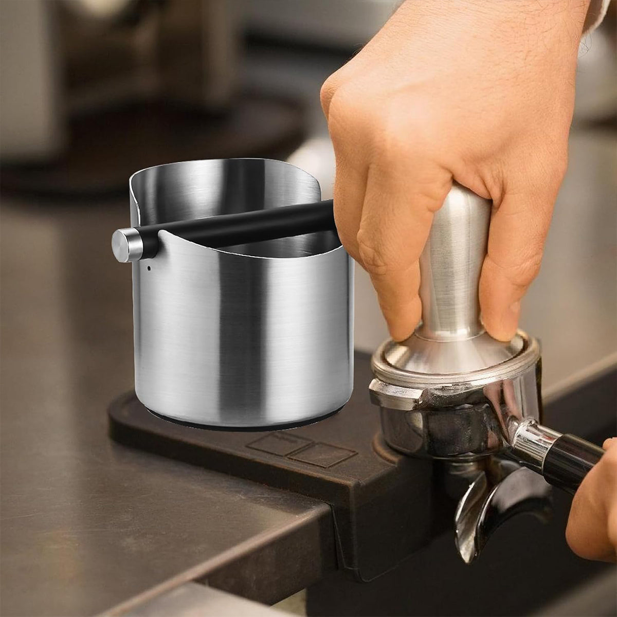 Stainless Steel Coffee Knock Box for Espresso