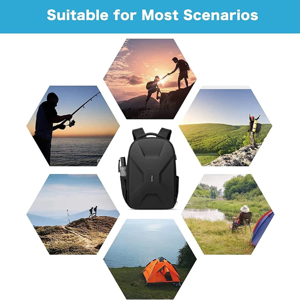 Outdoor Camera Backpack Waterproof Shell Dividers
