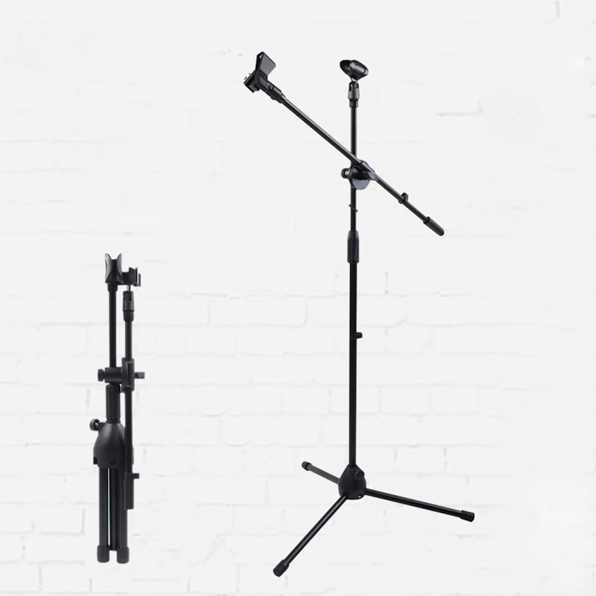 Foldable Microphone Tripod Stand with Boom Arm