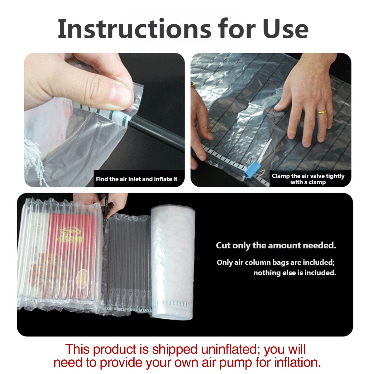 Thickened Bubble Column Cushion Packing Roll