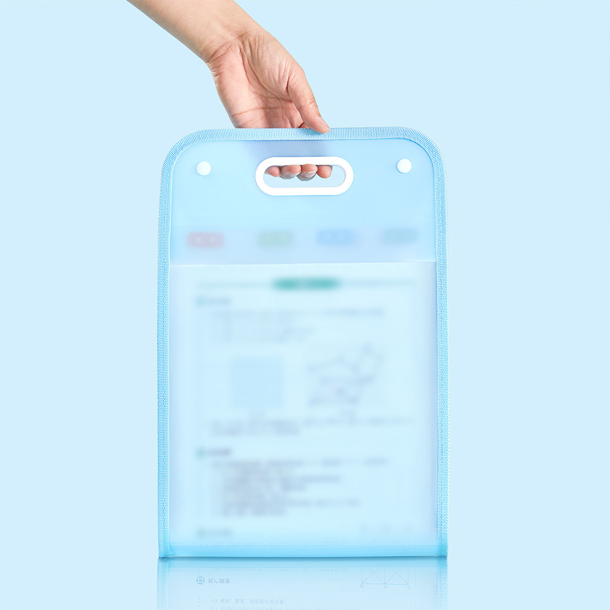 2 Pcs A4 File Storage Bag 13-Pocket Large Capacity Organizer