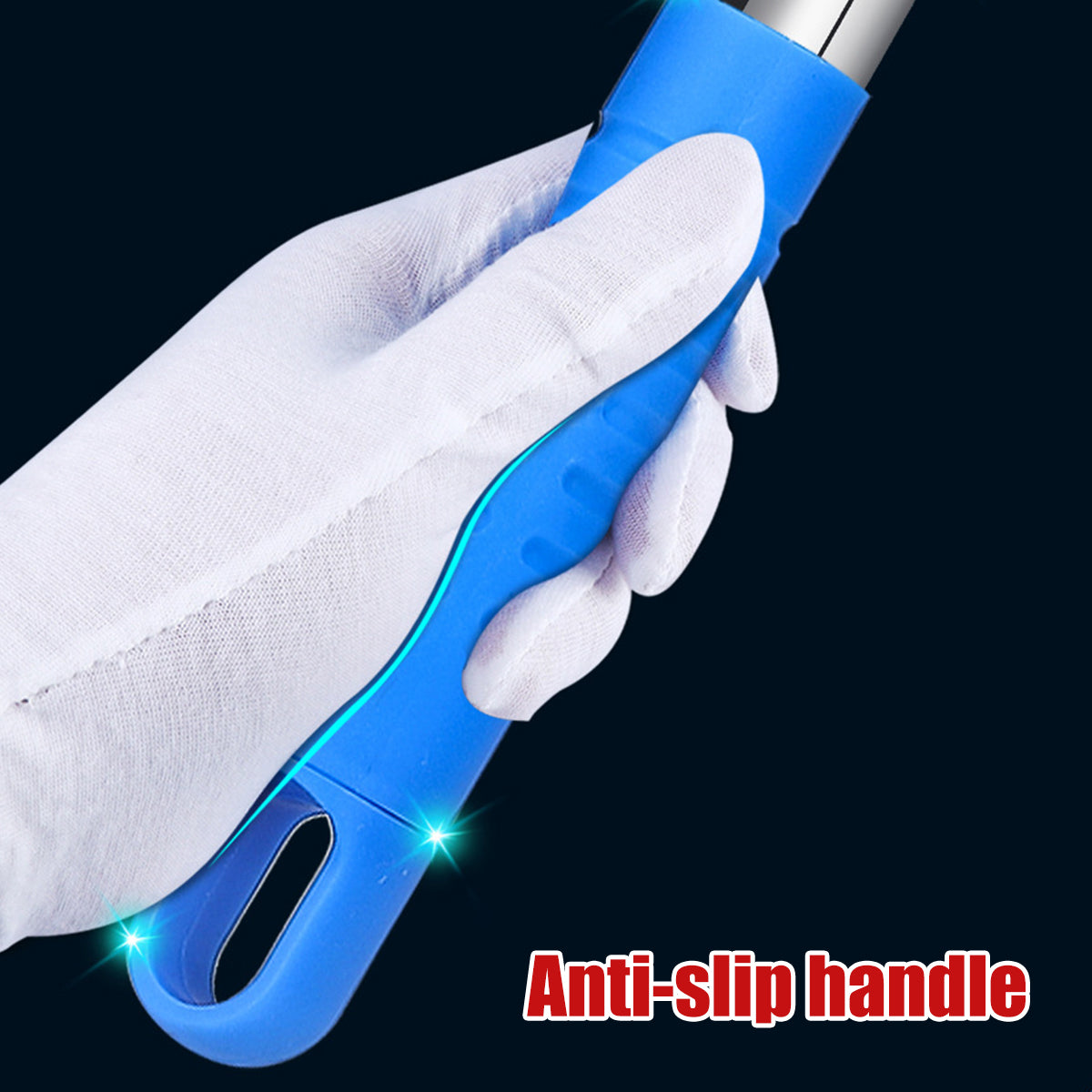 Extra Long Flat Mop with 180 Rotating Handle