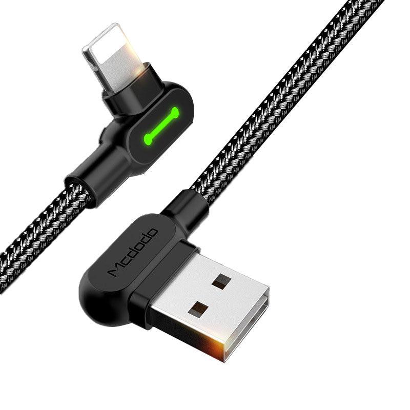 MCDODO Fast USB Charging Cable 90 Degree Heavy Duty for iPhone