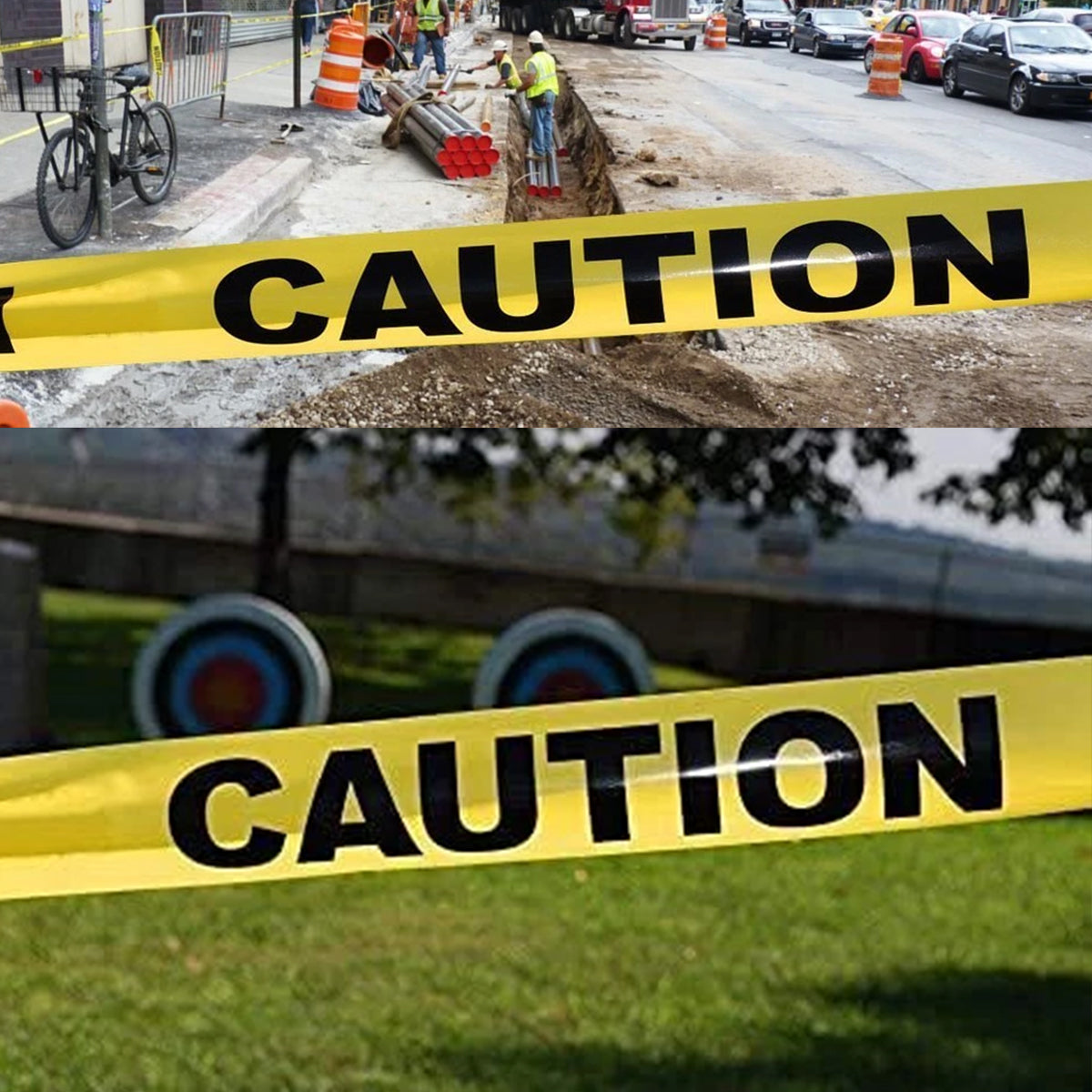 5pcs 100m Caution Warning Tape for Safety Barrier