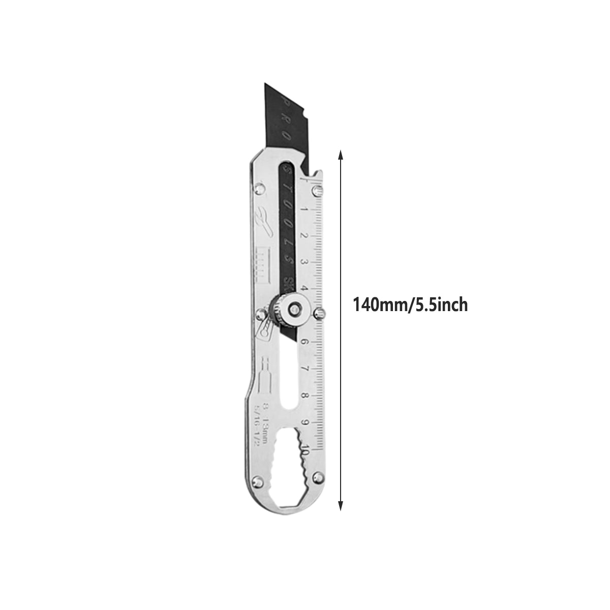 Multifunctional Stainless Steel Utility Knife Adjustable Blade Tool