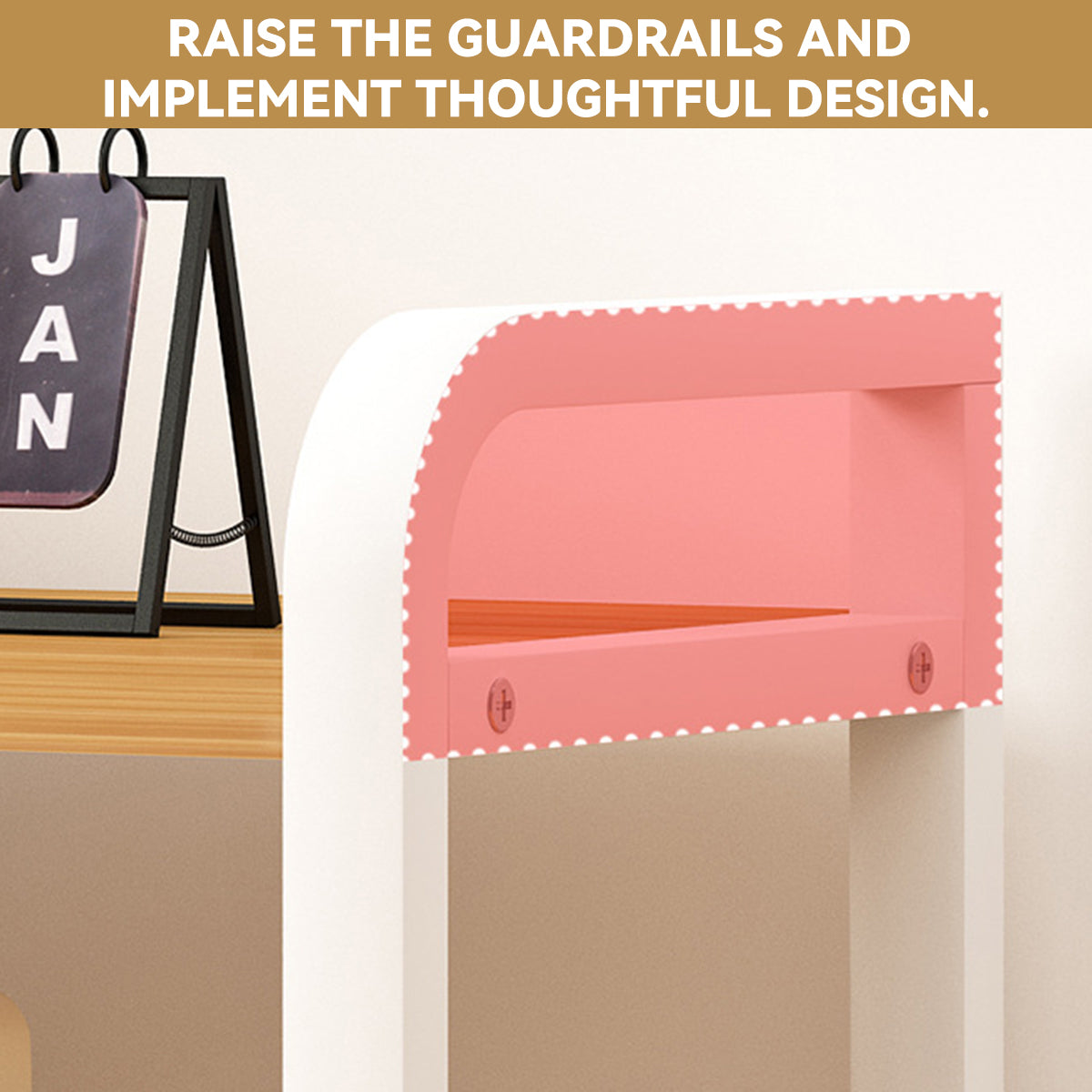 3-Tier Desktop Storage Rack Steel Frame for Books