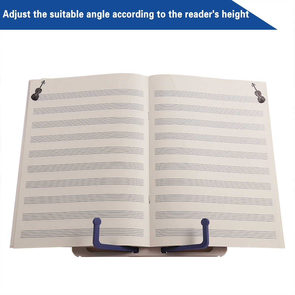 Portable Adjustable Plastic Bookshelf with Anti-Slip Base