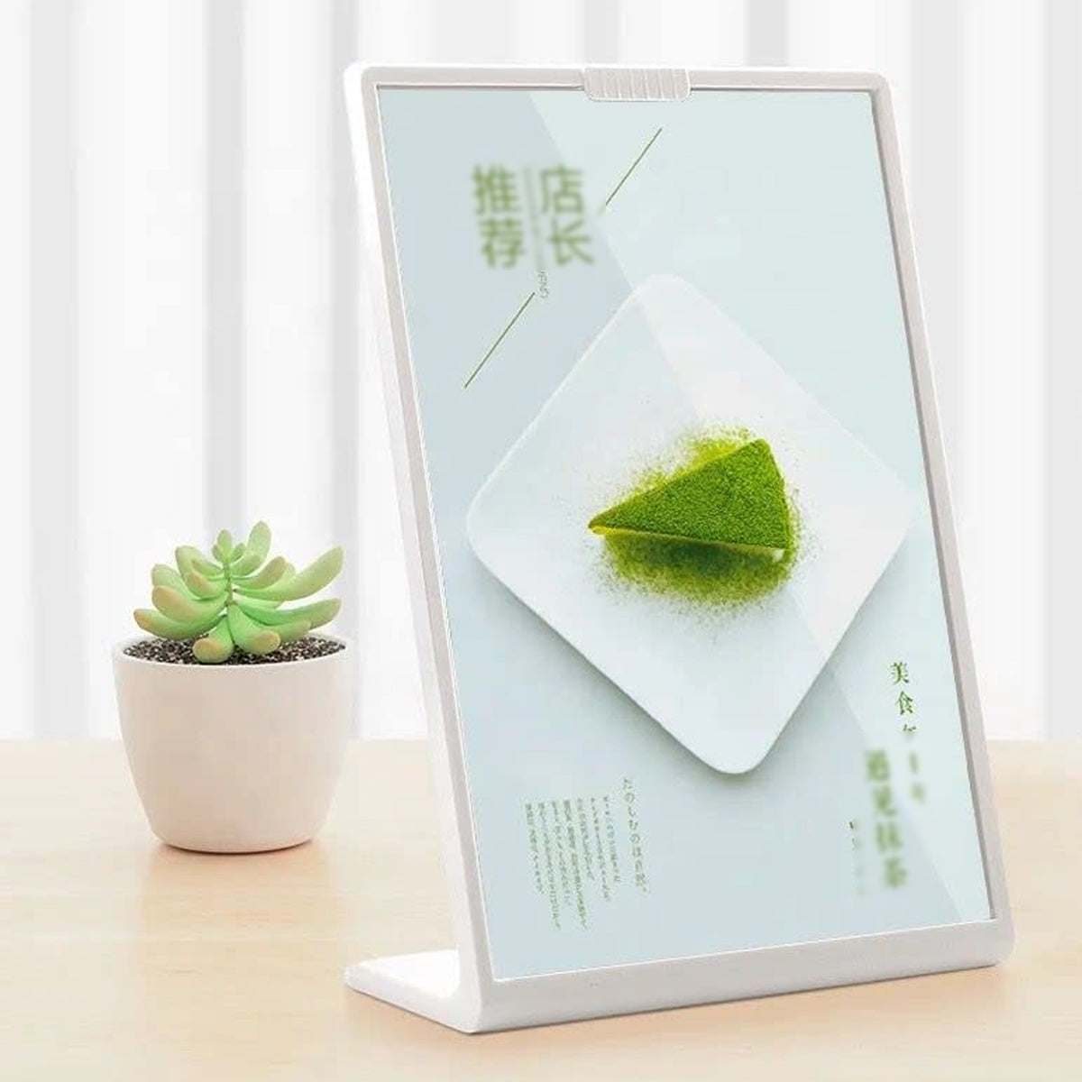 4 Pcs A4 Desktop Display Stand for Menu and Signs