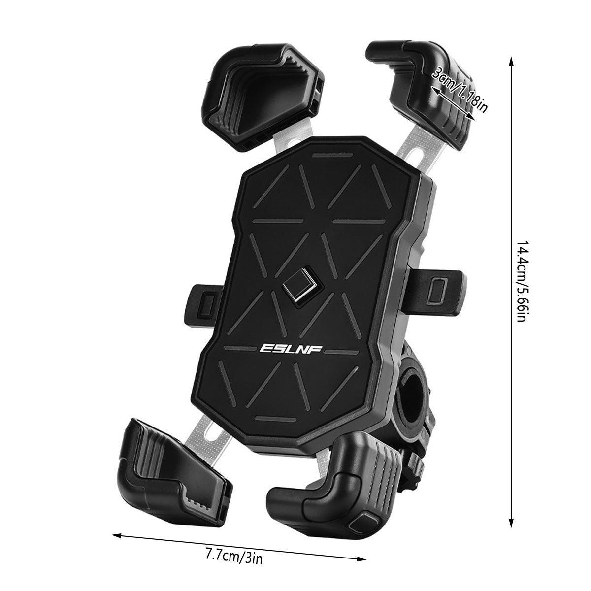360 Degree Phone Holder with Handlebar Mount for Bike