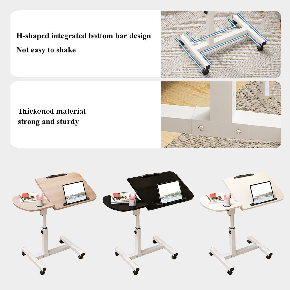 Portable Adjustable Laptop Desk Stand Mobile Table