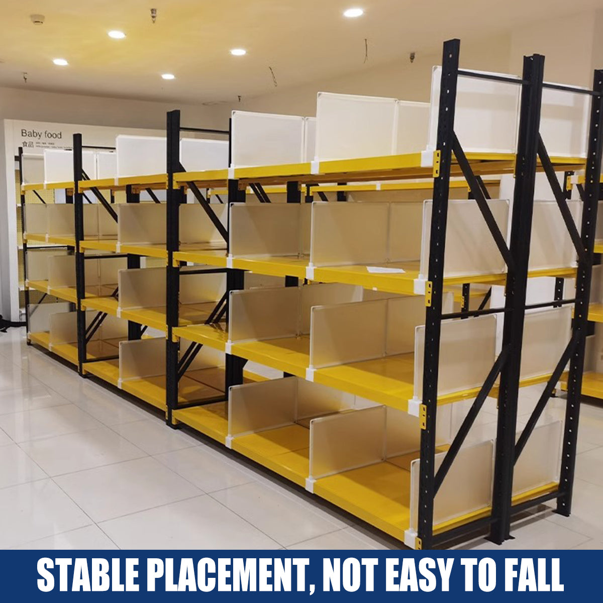 5pcs Snap-On Shelf Dividers for Storage