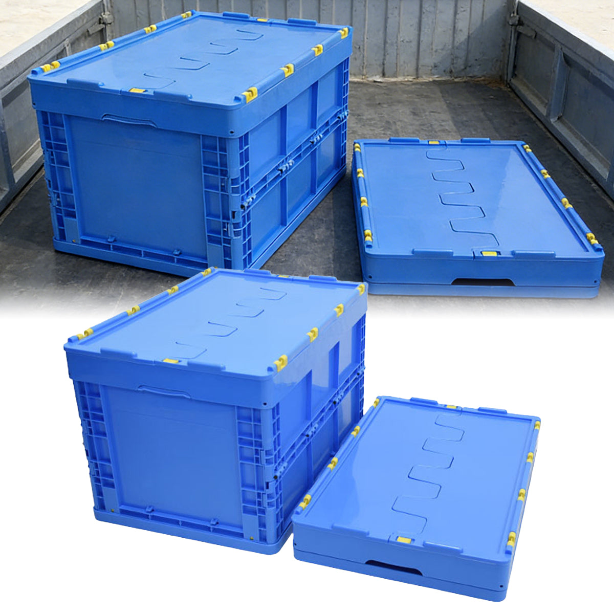 Foldable Plastic Storage Box for Workshop