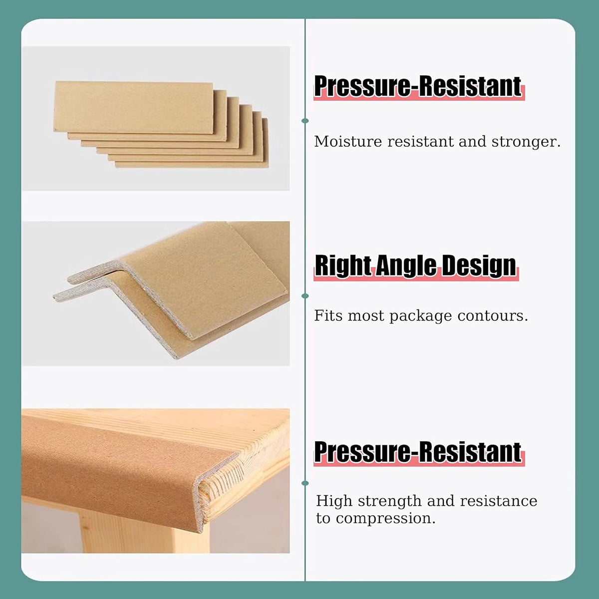 L-Shaped Paper Corner Protectors 100pcs Shipping