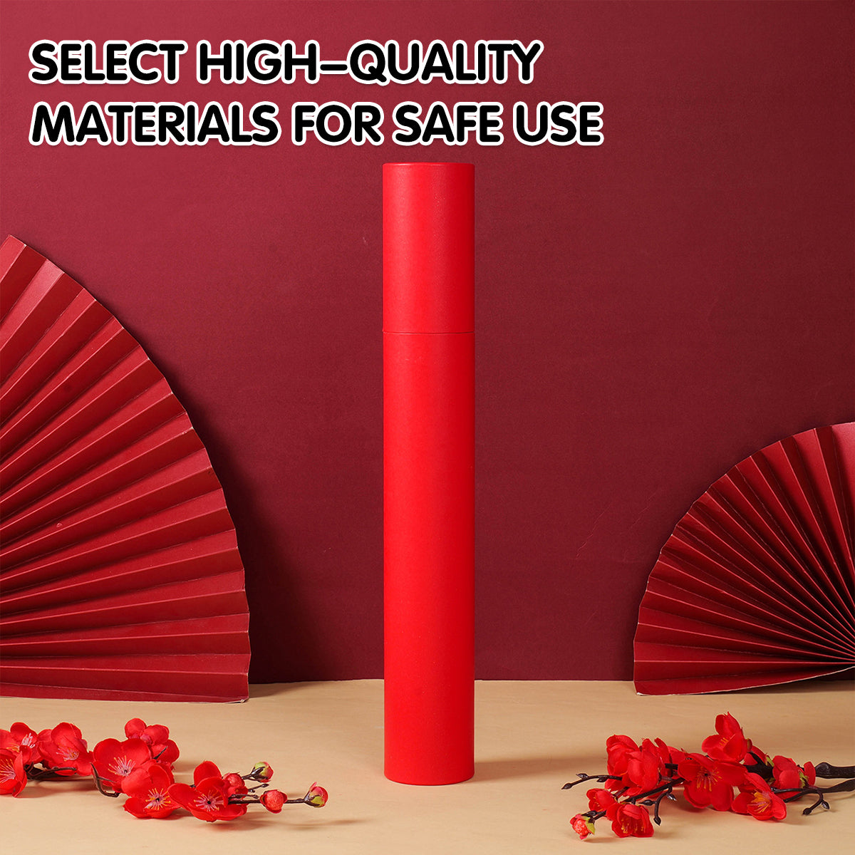 10pcs Red Gift Wrap Paper Tubes for Crafts